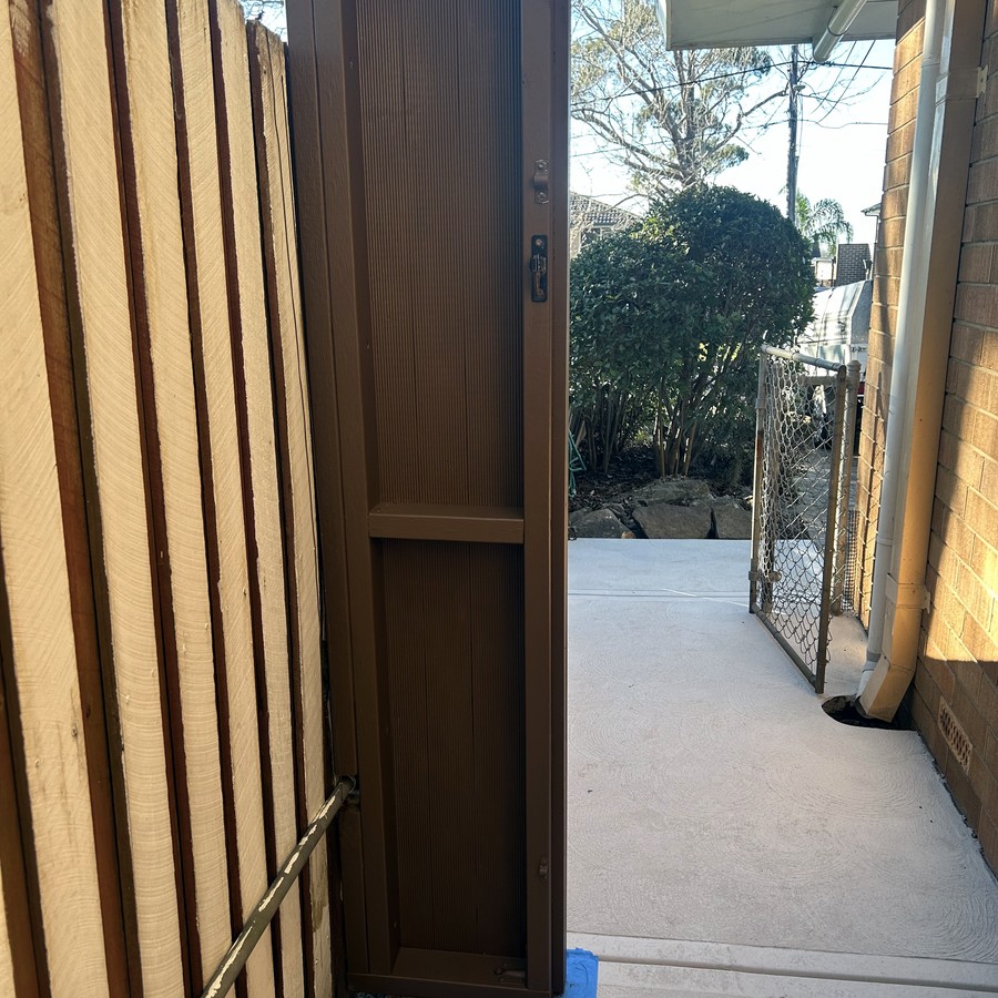 Widened doorway access with a timber gate